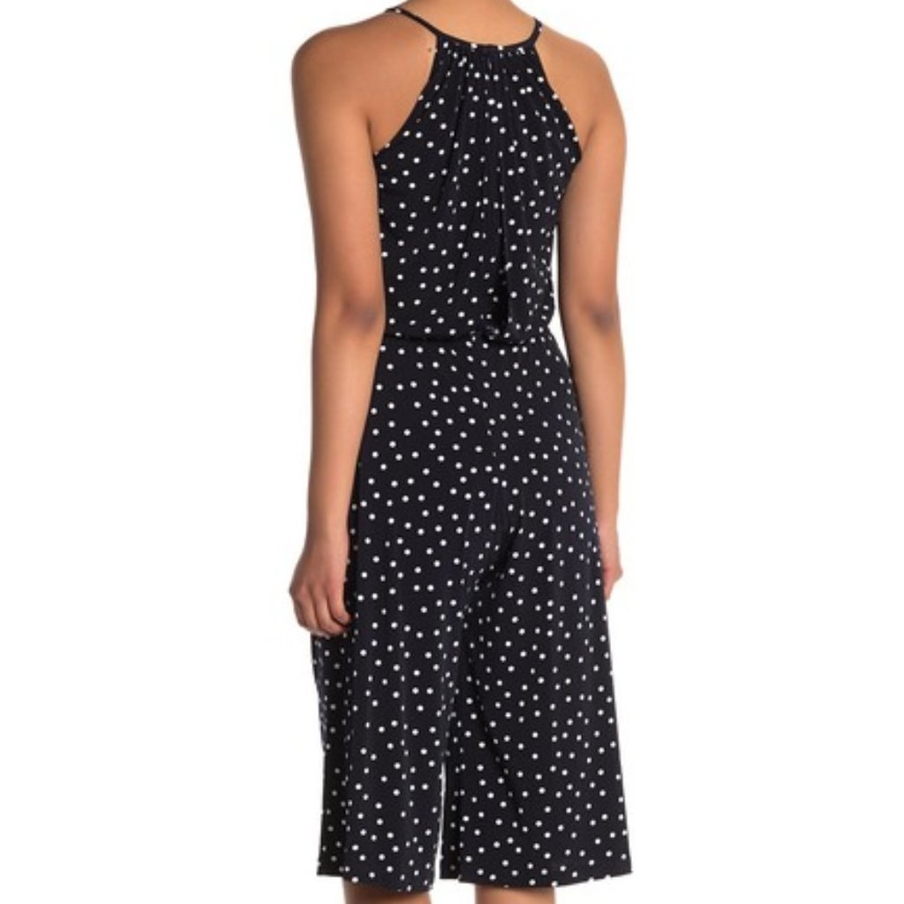 London Times Happy Square Gaucho Jumpsuit - Picture 2 of 9